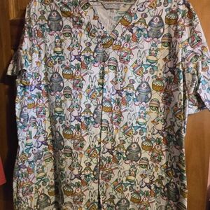 Colorful Easter-Themed Men's Shirt